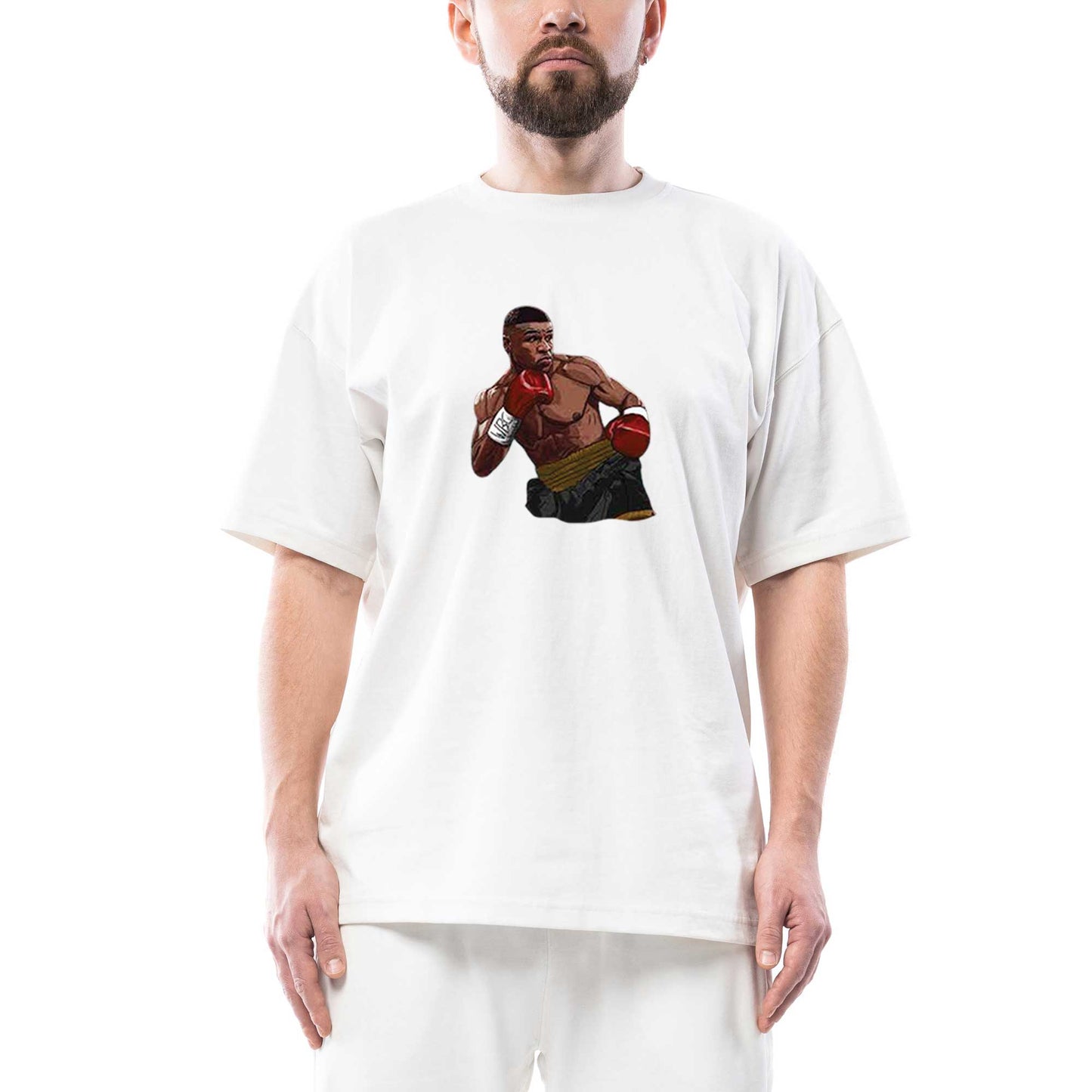 Mike Tyson WBC Fight Oversize Beyaz Tişört
