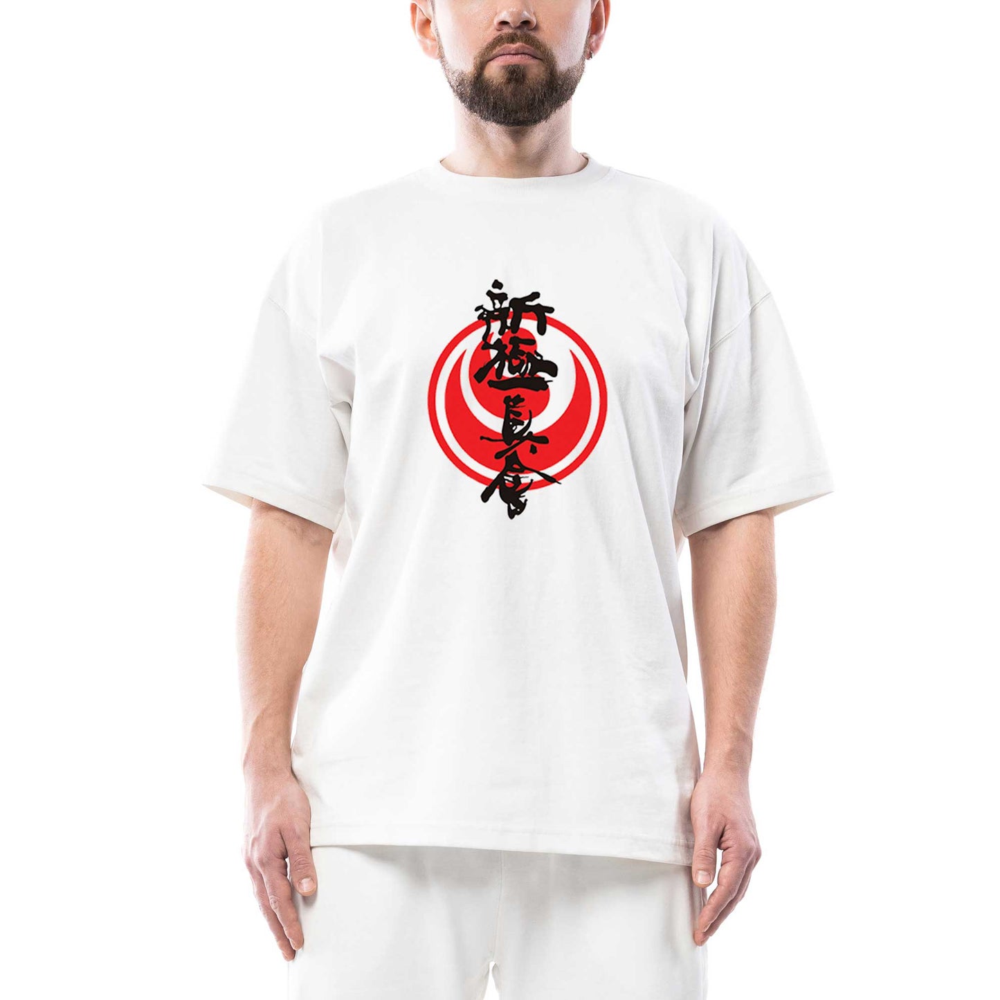 Shinkyokushin Karate Dojo Fight Oversize Beyaz Tişört