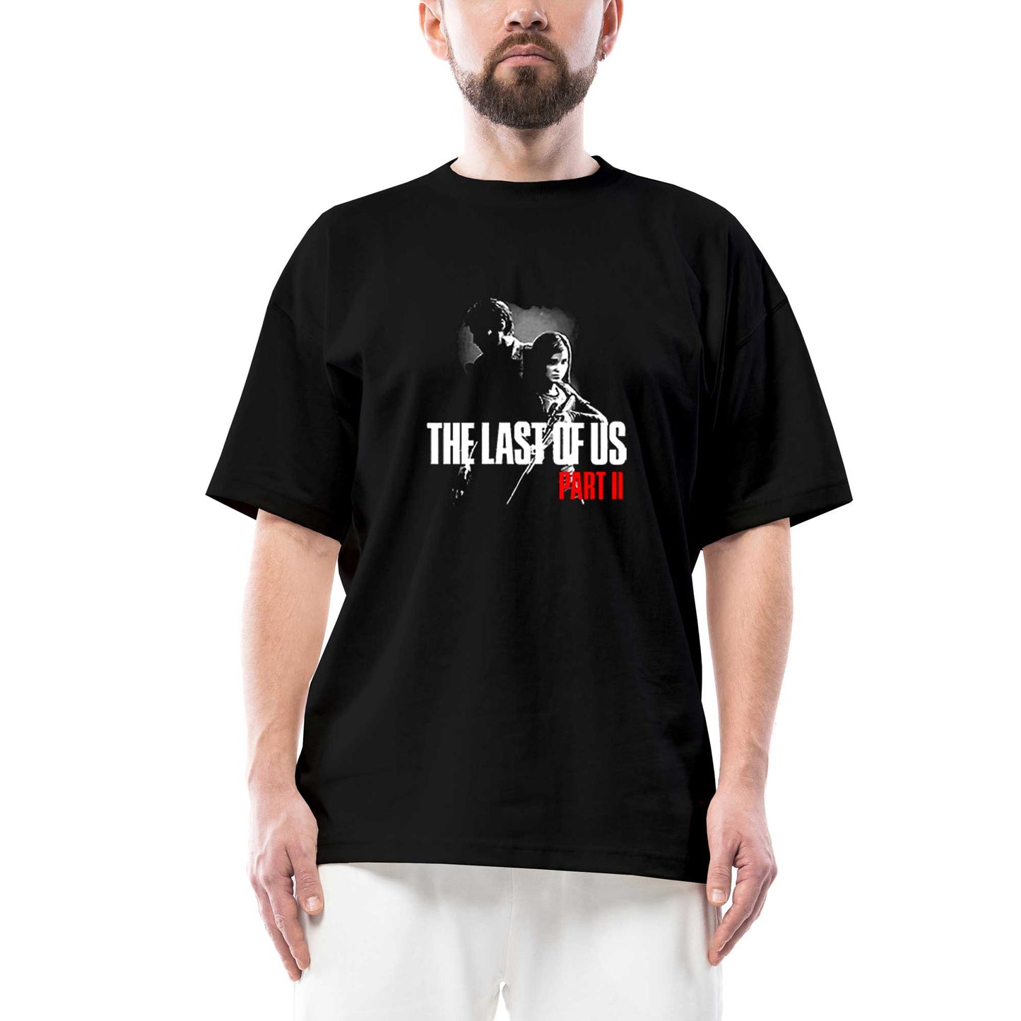The Last Of Us 2 Ellie Joel Oversize Siyah Tişört