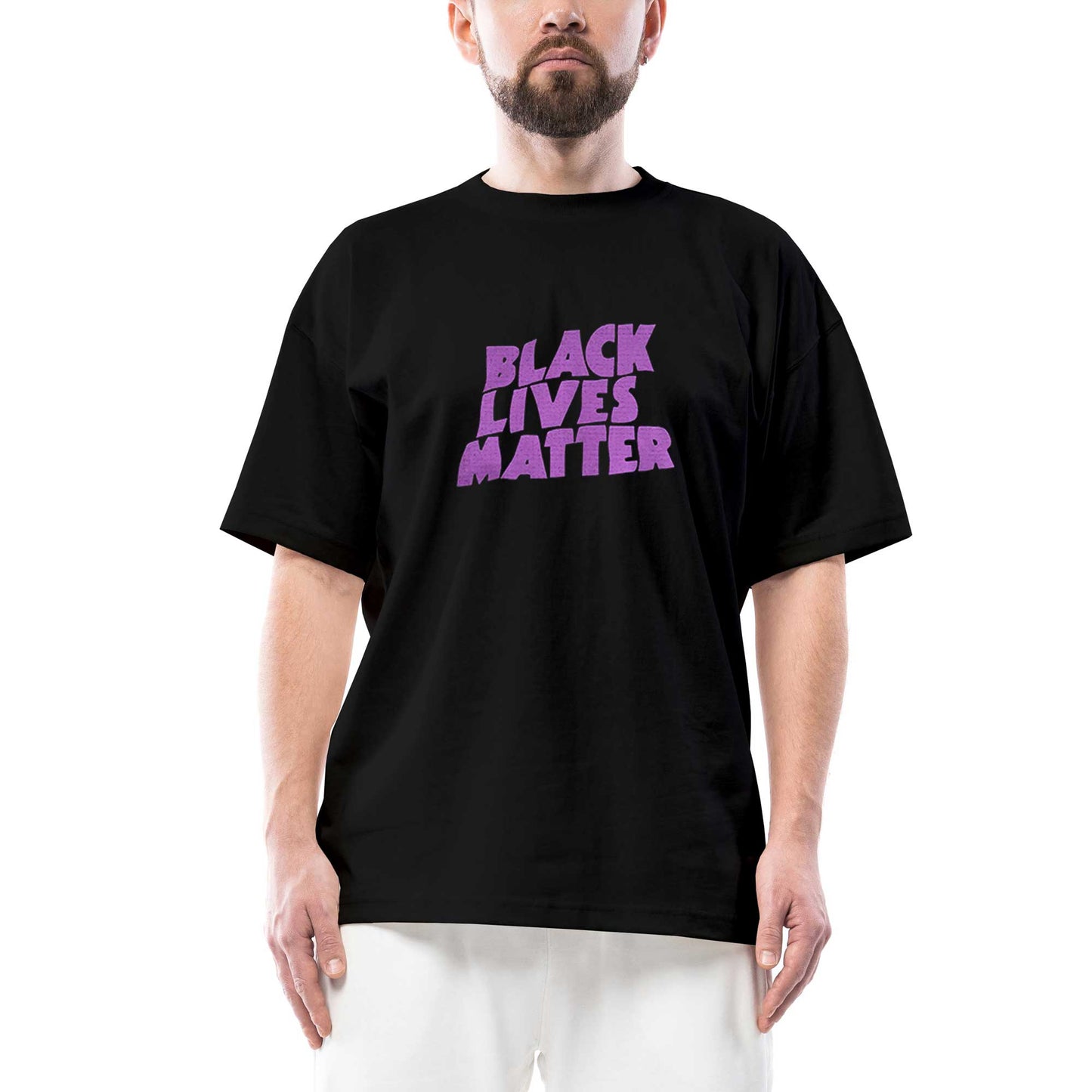Black Sabbath Black Lives Matter Oversize Siyah Tişört
