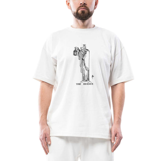 Led Zeppelin The Hermit Oversize Beyaz Tişört