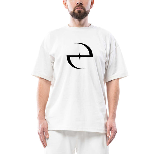 Evanescence Classic Logo Oversize Beyaz Tişört