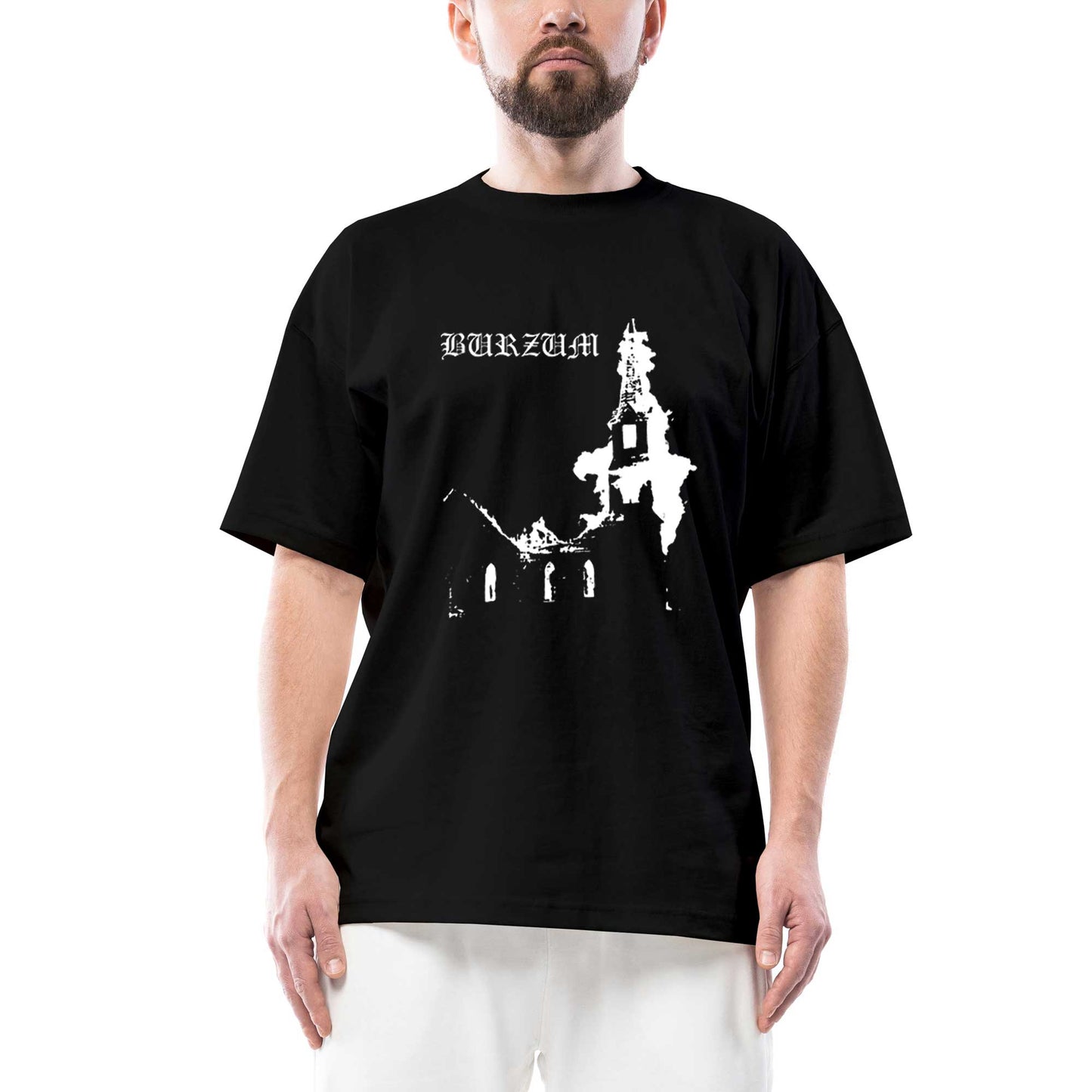 Burzum Burn Church Oversize Siyah Tişört