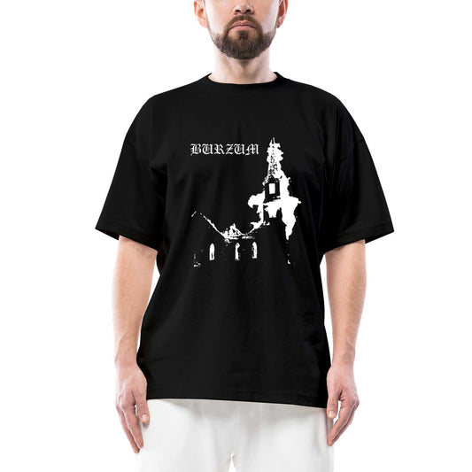 Burzum Burn Church Oversize Siyah Tişört