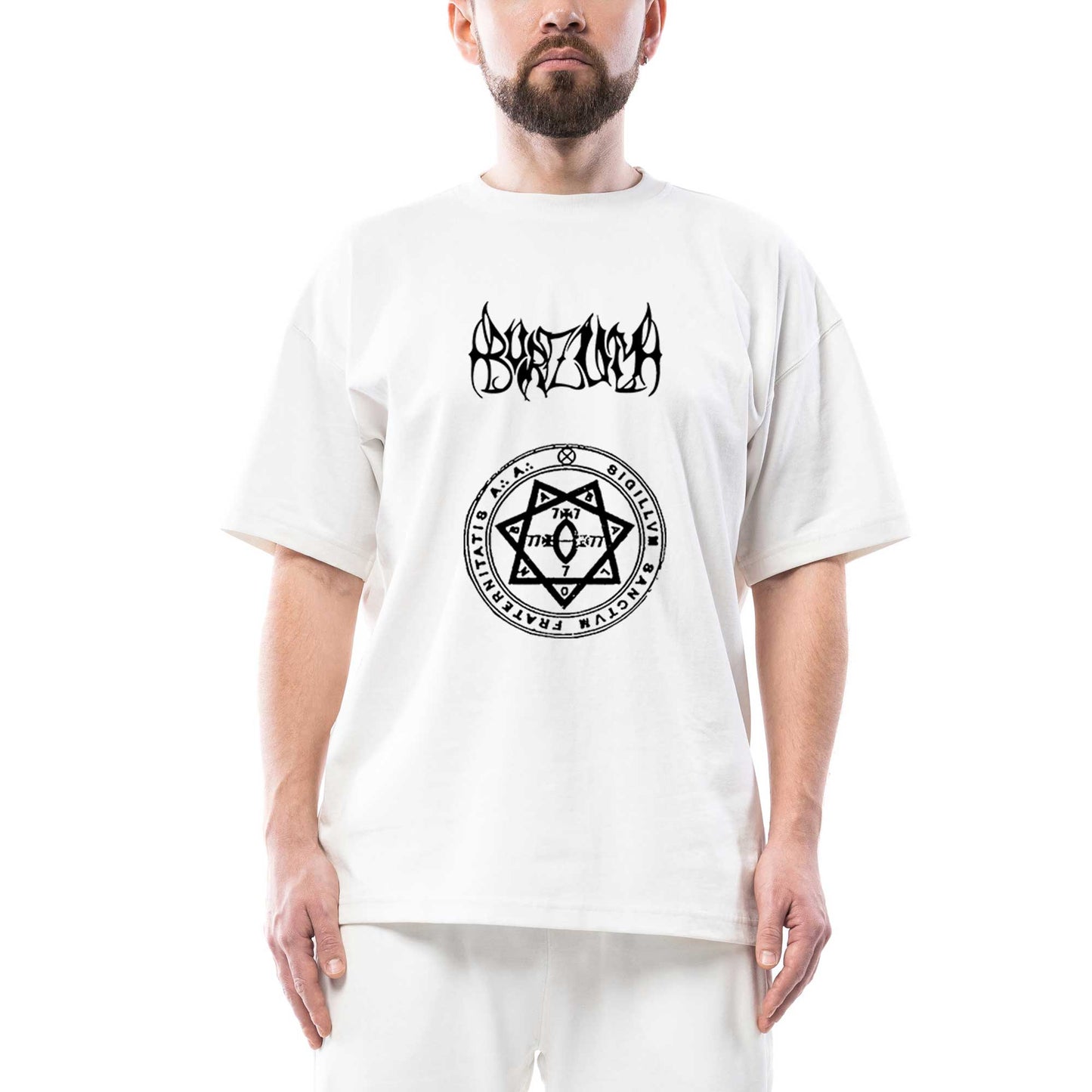 Burzum Demo ii Oversize Beyaz Tişört