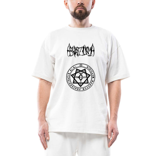 Burzum Demo ii Oversize Beyaz Tişört