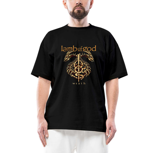 Lamb of God Wrath Dragon Oversize Siyah Tişört