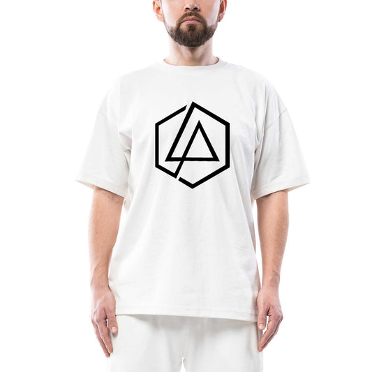 Linkin Park Symbol Oversize Beyaz Tişört