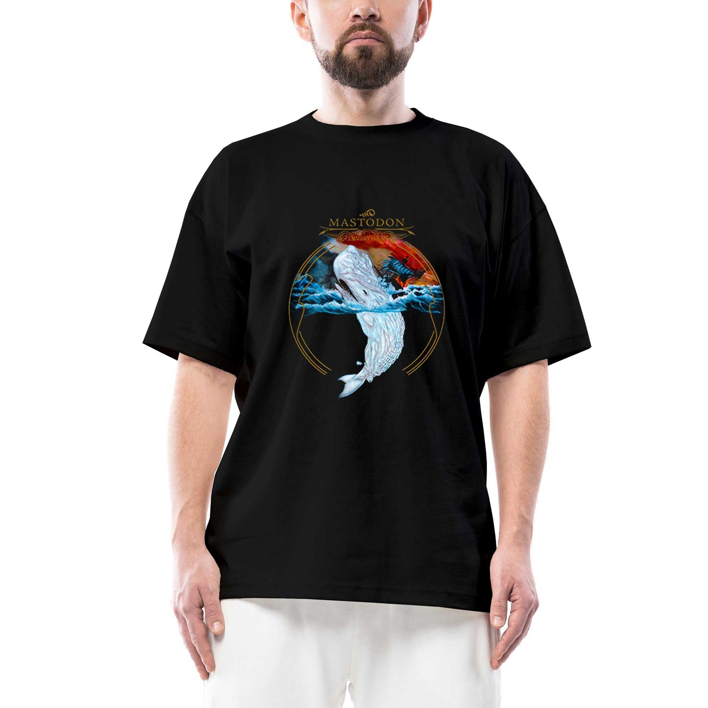 Mastodon Leviathan Oversize Siyah Tişört