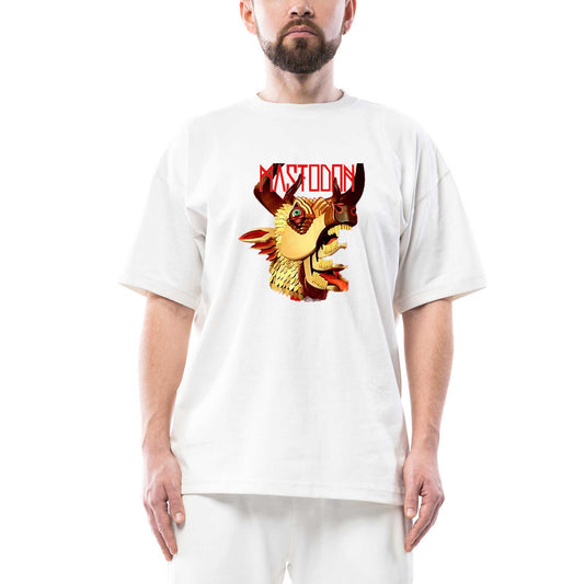 Mastodon The Hunter Oversize Beyaz Tişört