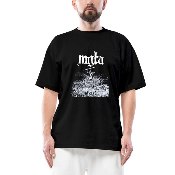 Mgla Age Of Excuse Oversize Siyah Tişört