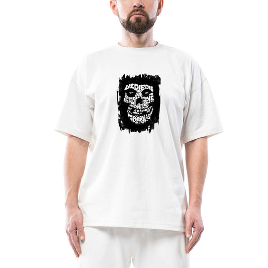 Misfits Die Die My Darling Oversize beyaz Tişört