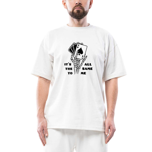 Motörhead Ace of Spades Skull Oversize Beyaz Tişört