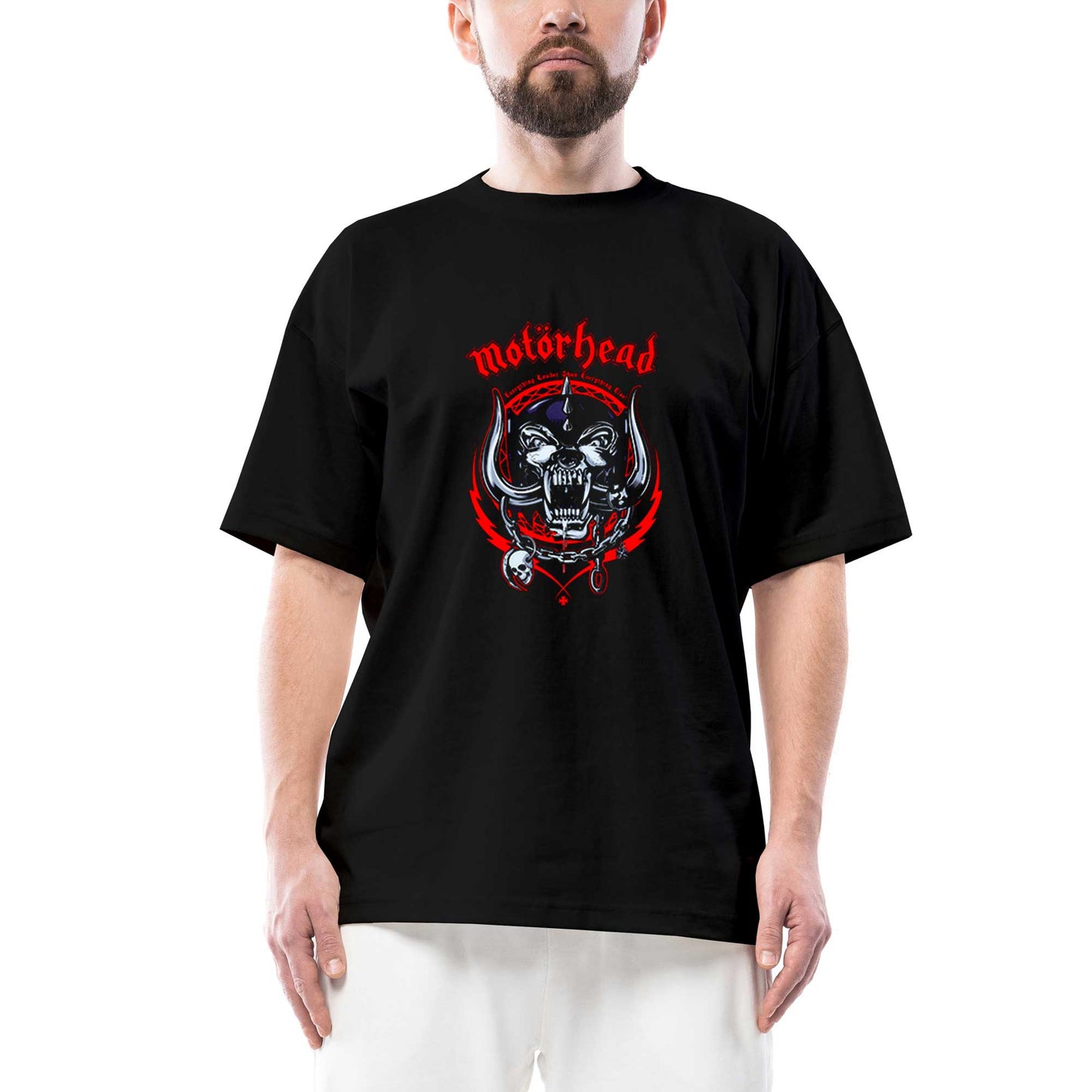 Motörhead Everything Louder Oversize Siyah Tişört