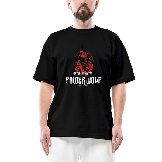 Powerwolf Lupus Dei Oversize Siyah Tişört