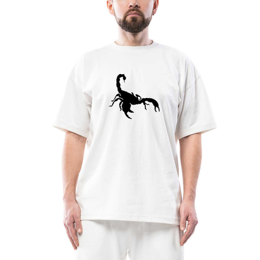 ScorpIrons Logo White Oversize Beyaz Tişört
