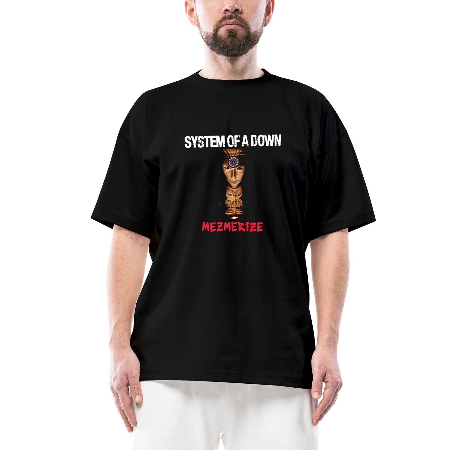 System of a Down Mezmerize Oversize Siyah Tişört