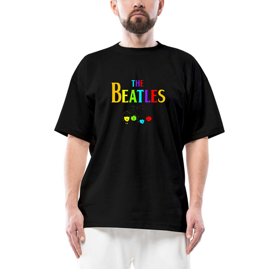 The Beatles Rainbow Oversize Beyaz Tişört