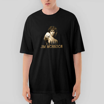 The Doors Jim Morrison Oversize Siyah Tişört