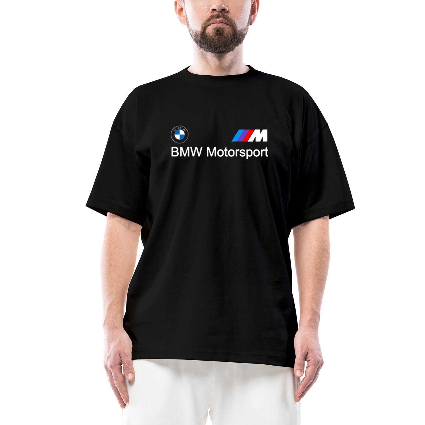 BMW Logo M Power Motorsport Oversize Siyah Tişört