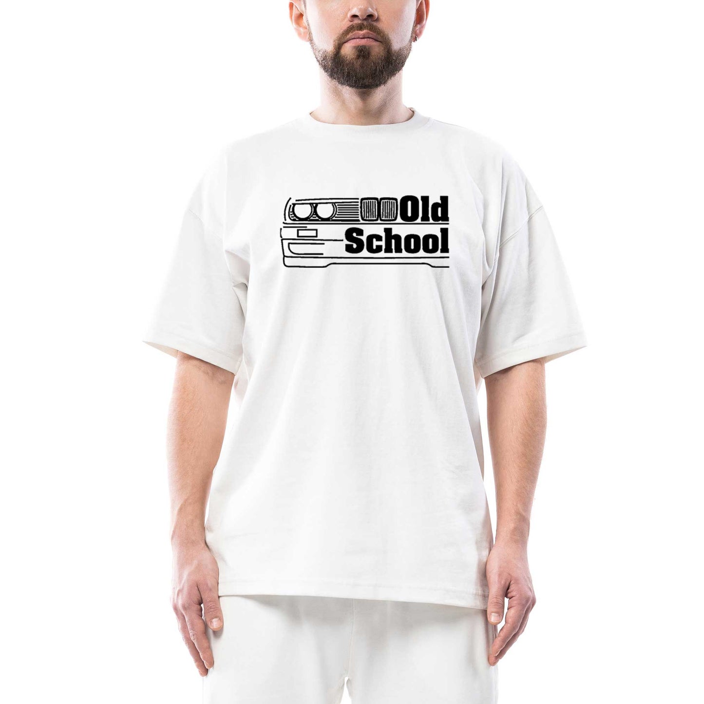 BMW Old School E30 Oversize Beyaz Tişört