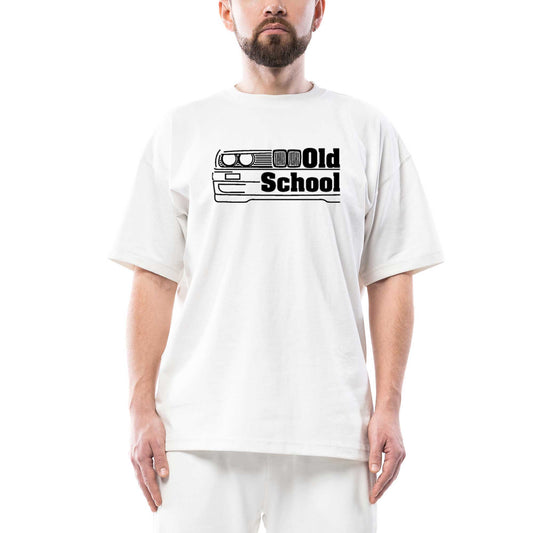 BMW Old School E30 Oversize Beyaz Tişört