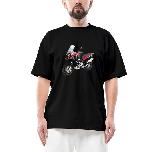 BMW R 1200 GS Macera K51 Oversize Siyah Tişört