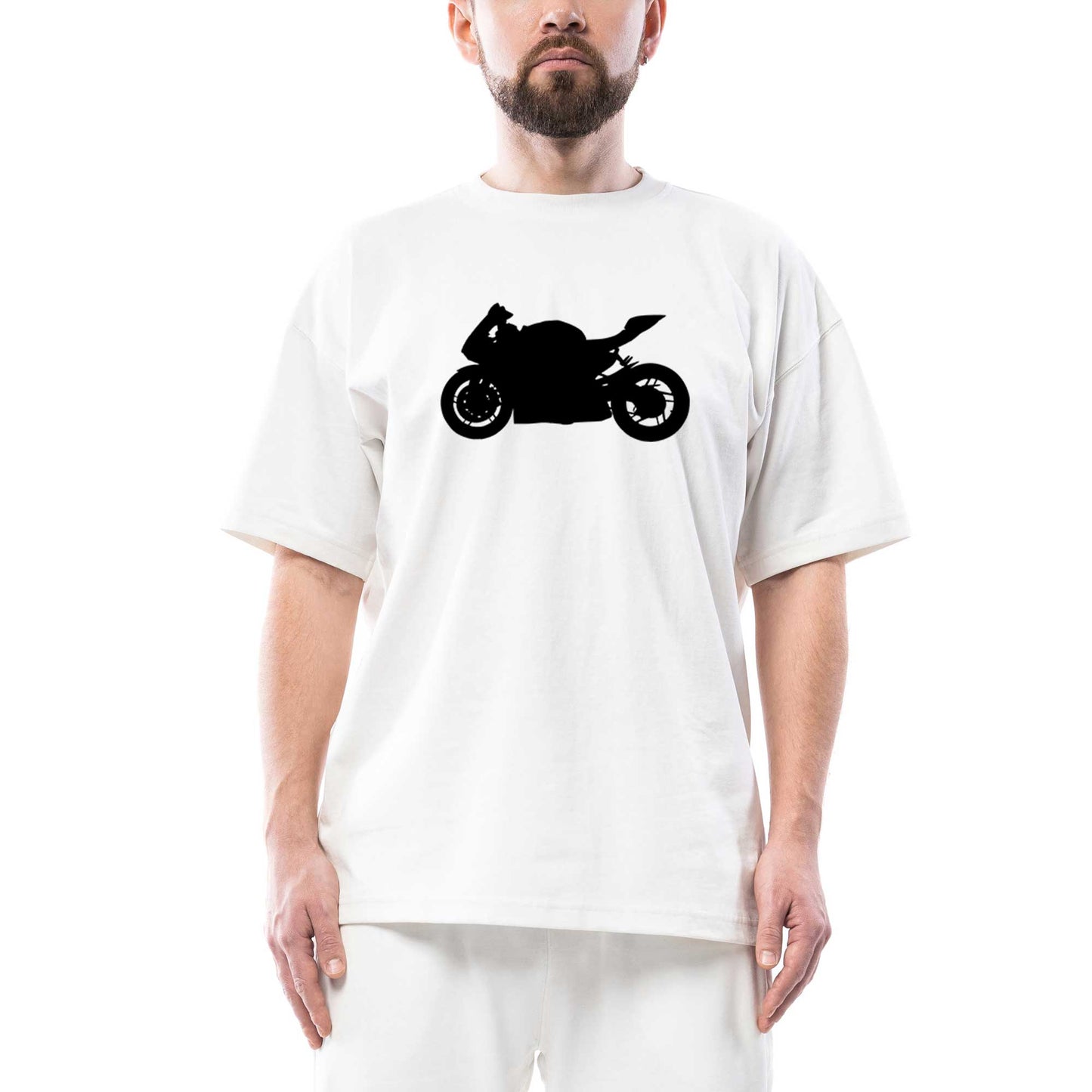 Ducati 1299 Siluet Oversize Beyaz Tişört