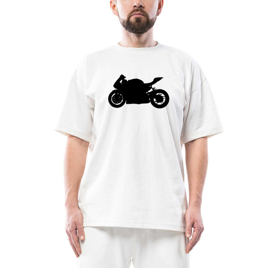 Ducati 1299 Siluet Oversize Beyaz Tişört