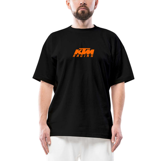KTM Racing Orange Logo Oversize Siyah Tişört
