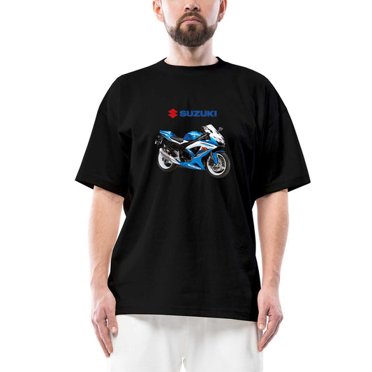 Suzuki GSX R600 siyah oversize tişört