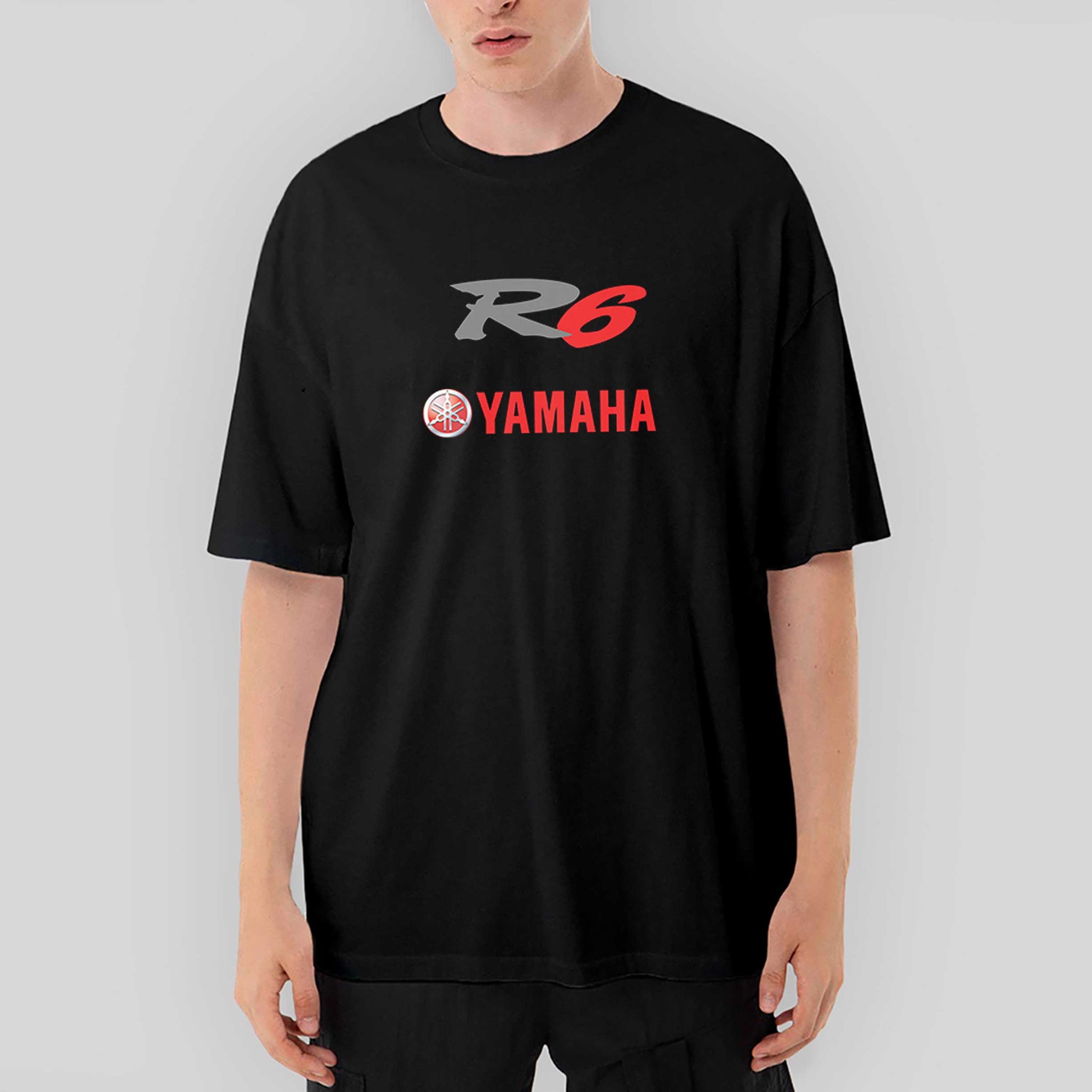 Yamaha R6 Red Oversize Siyah Tişört
