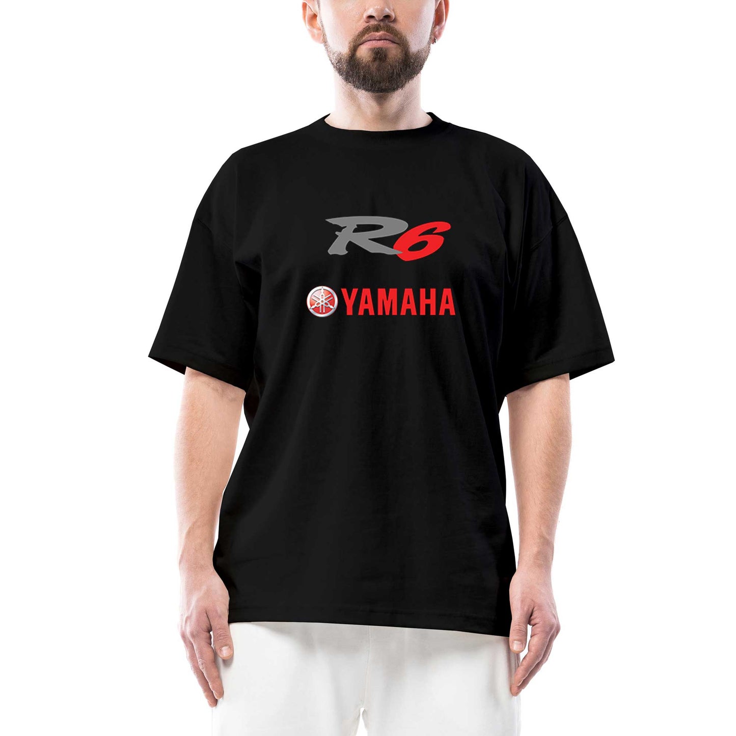 Yamaha R6 Red Oversize Siyah Tişört