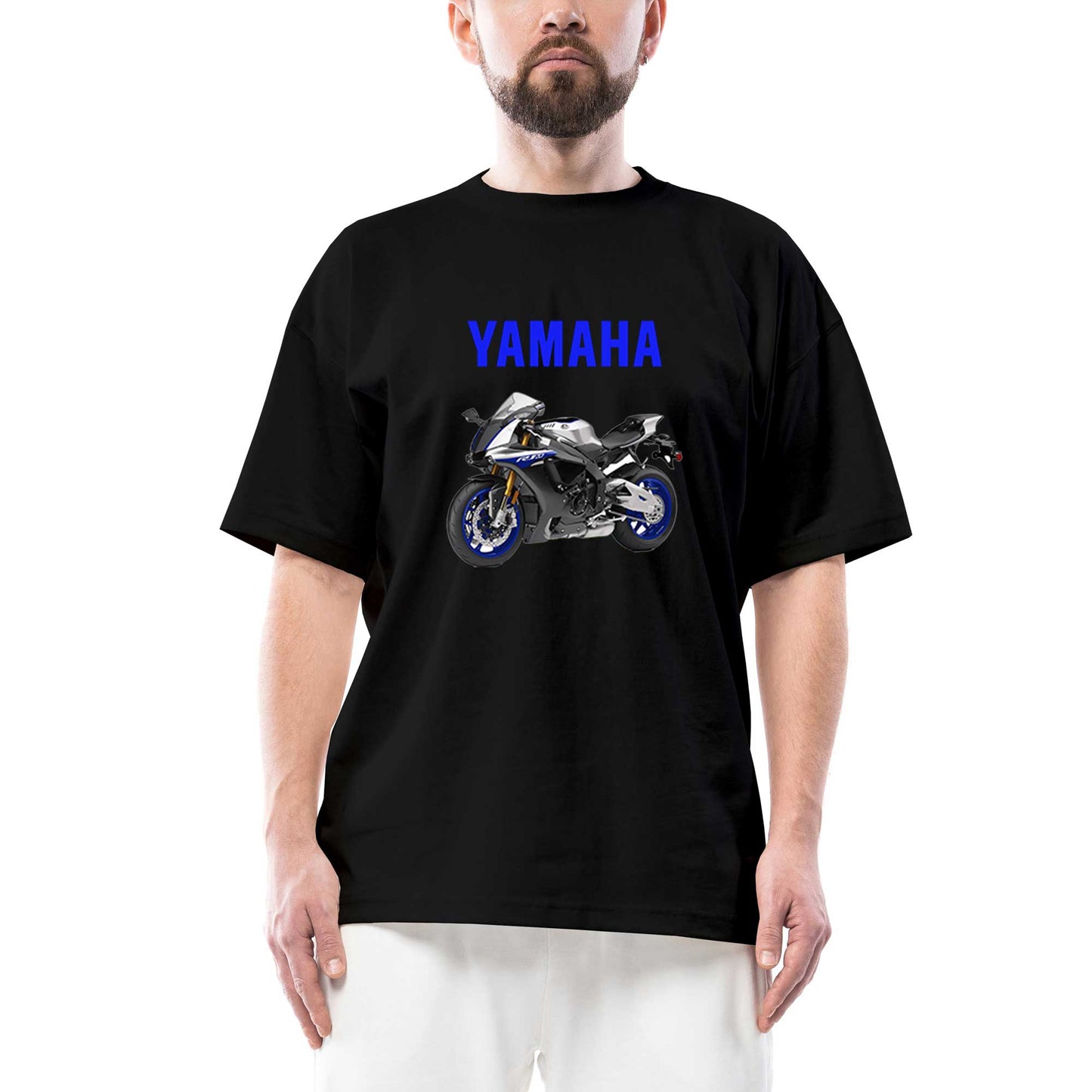 Yamaha Text R1M Oversize Siyah Tişört