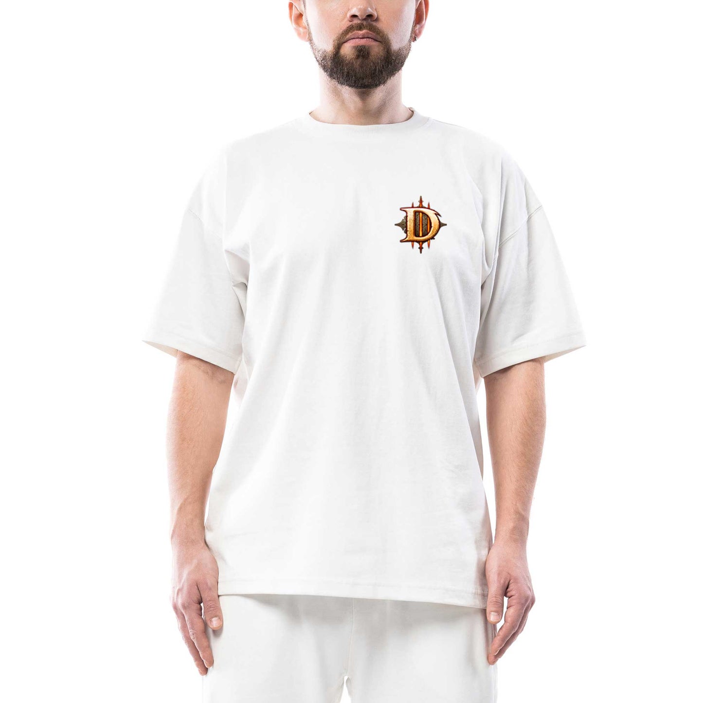 Diablo III Ruhların Meleği Oversize Beyaz Tişört