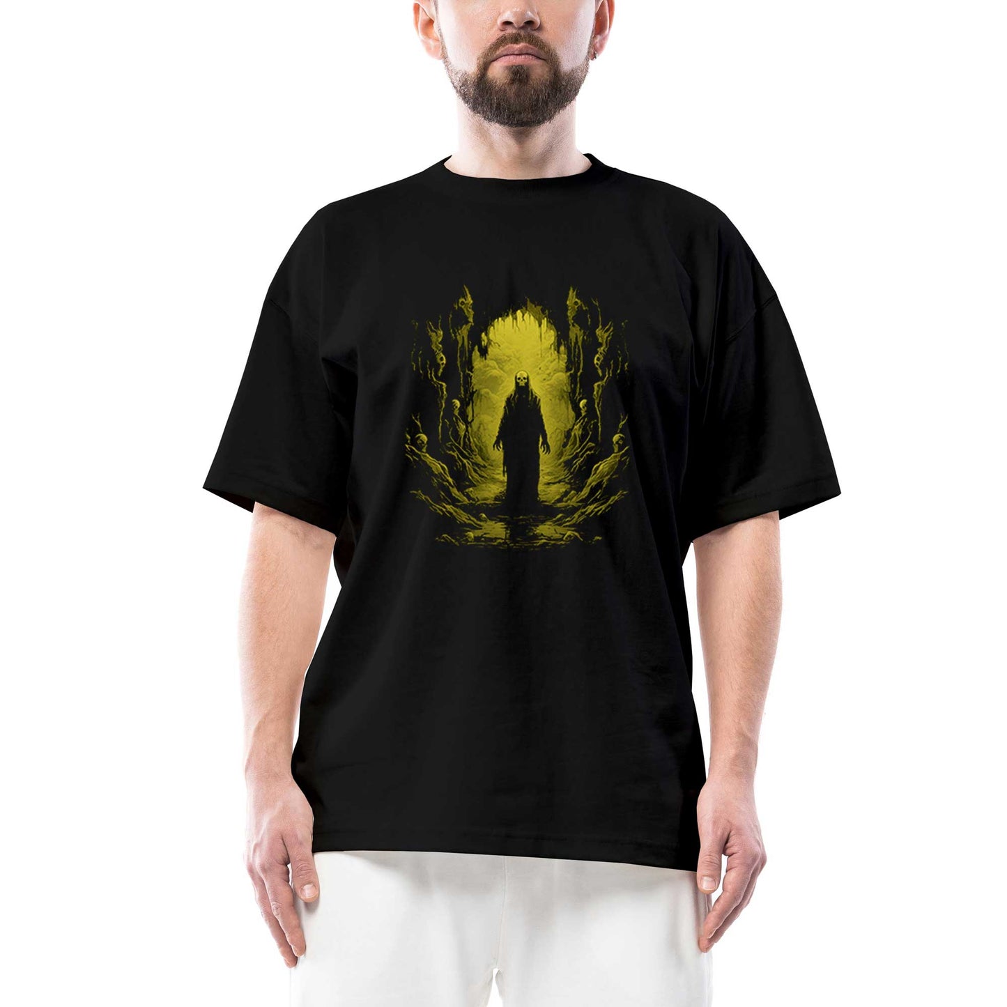 Ghoul's Catacombs Oversize Siyah Tişört
