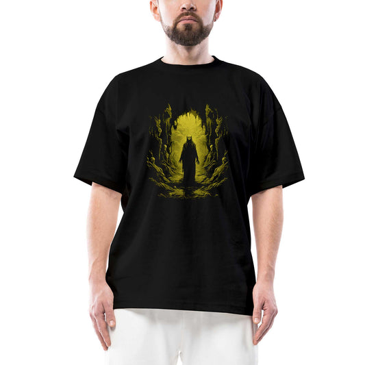 Ghoul's Catacombs Oversize Siyah Tişört