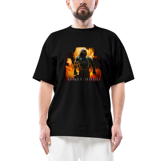 Disturbed Indestructible Oversize Siyah Tişört