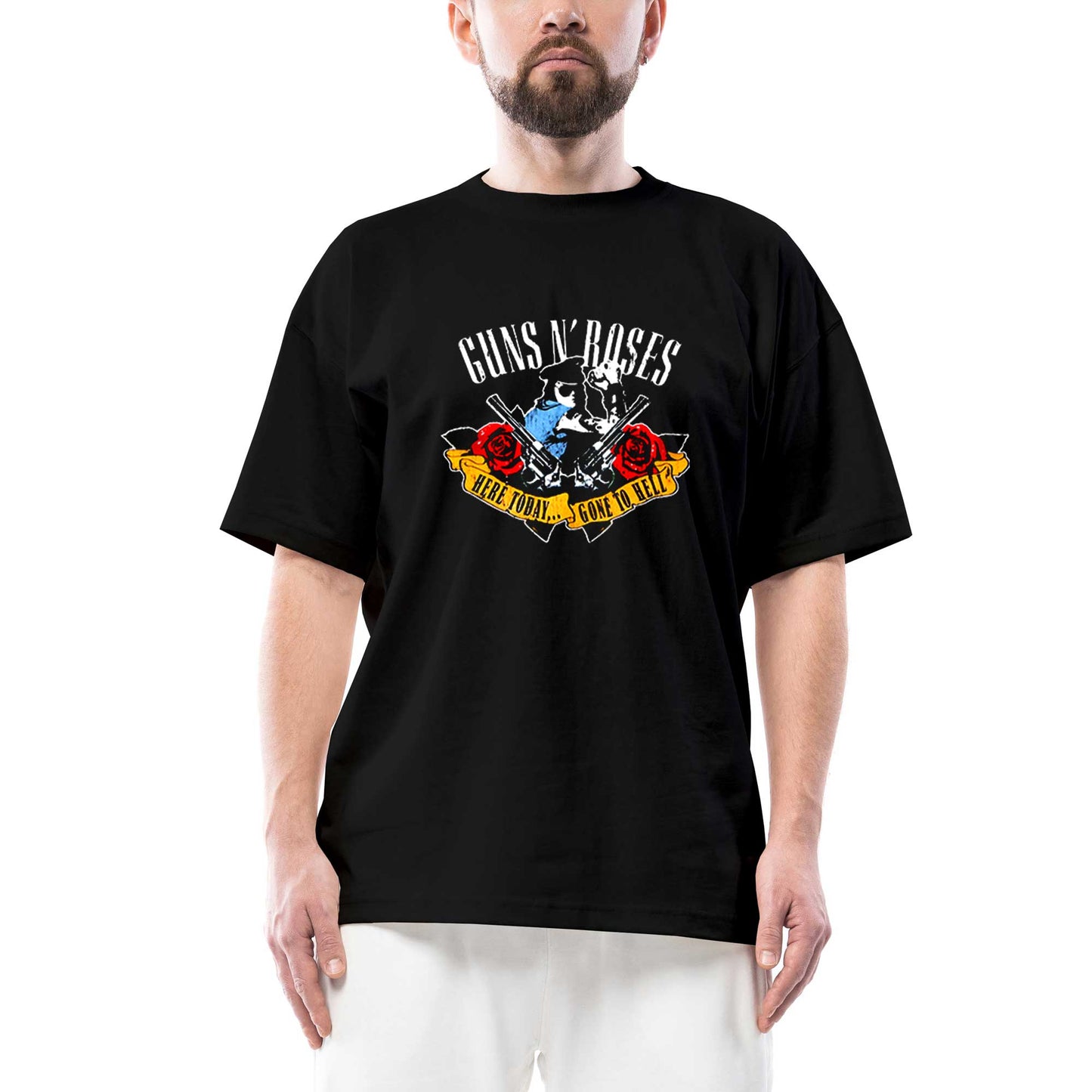 Guns N' Roses Gone to Hell Oversize Siyah Tişört