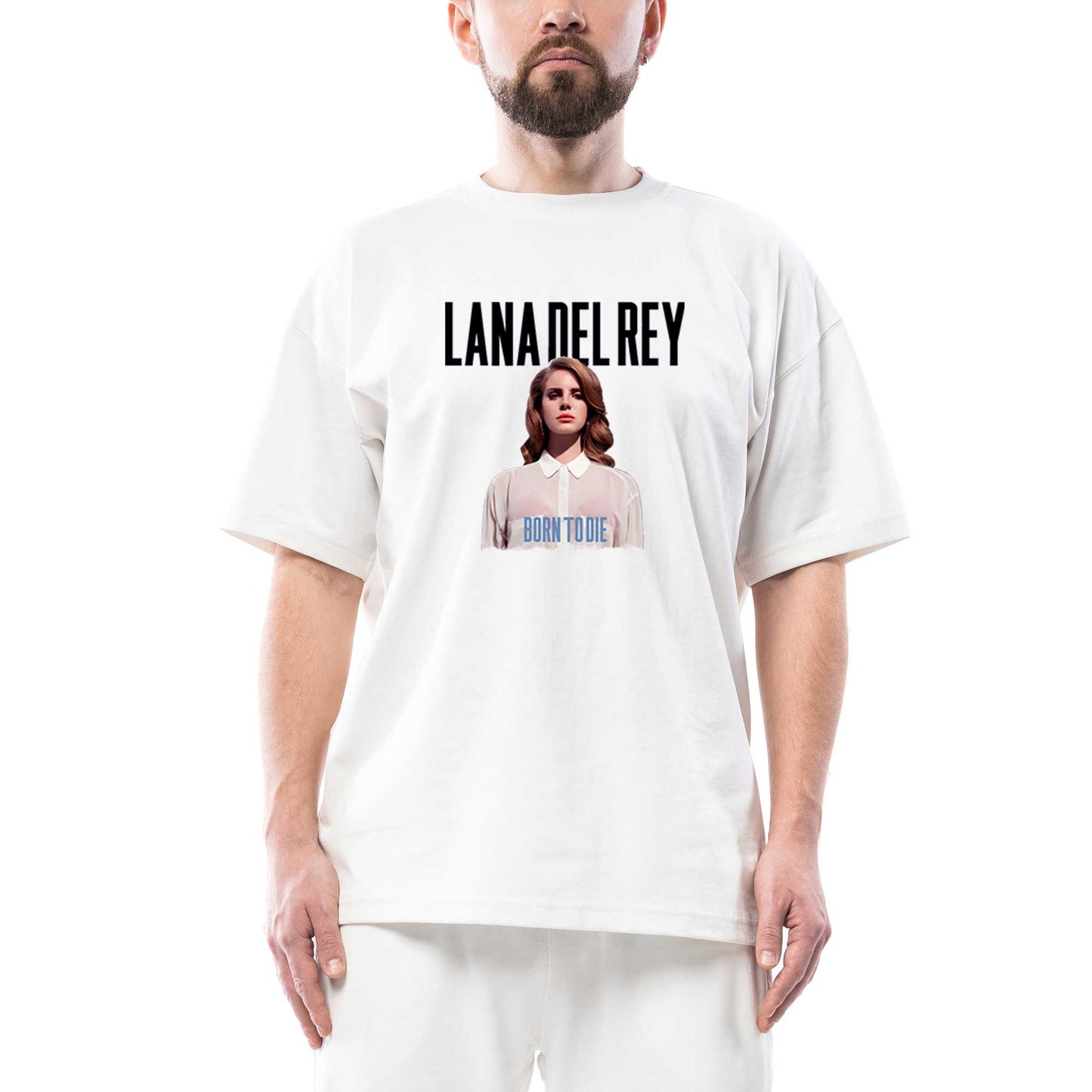 Lana Del Rey Born To Die Oversize Beyaz Tişört