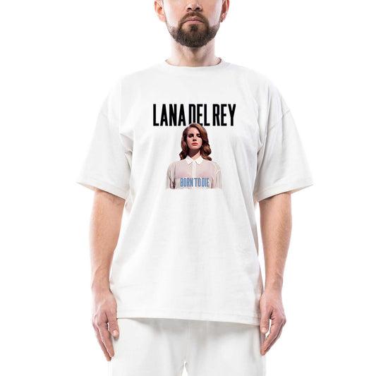 Lana Del Rey Born To Die Oversize Beyaz Tişört