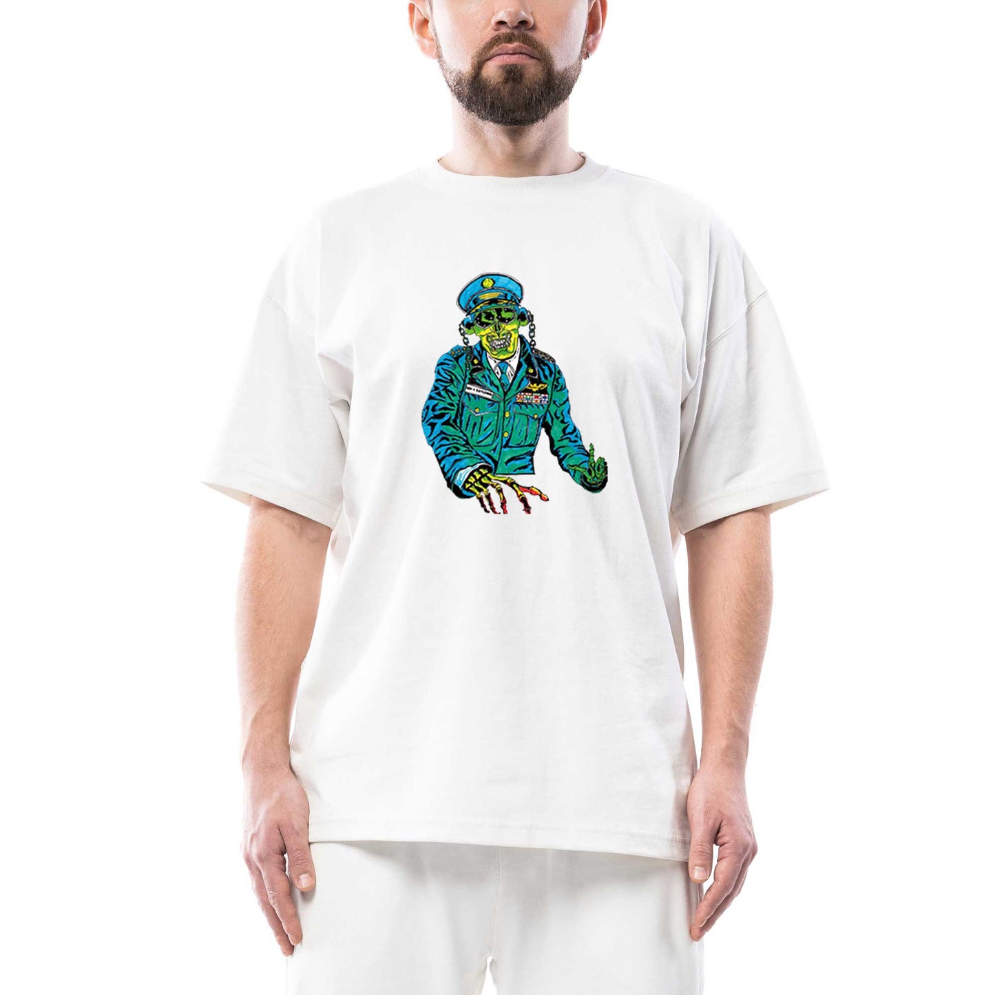 Megadeth Holy Wars Oversize Beyaz Tişört