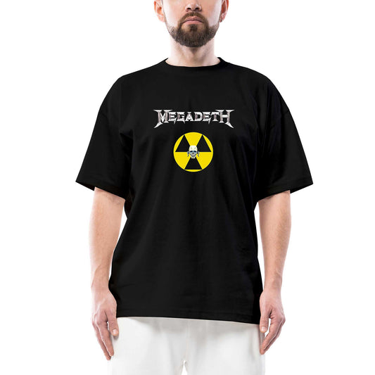 Megadeth Nuclear Radioactive Oversize Siyah Tişört