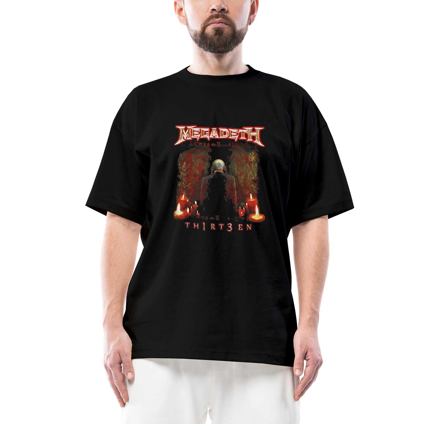 Megadeth Thirteen Oversize Siyah Tişört