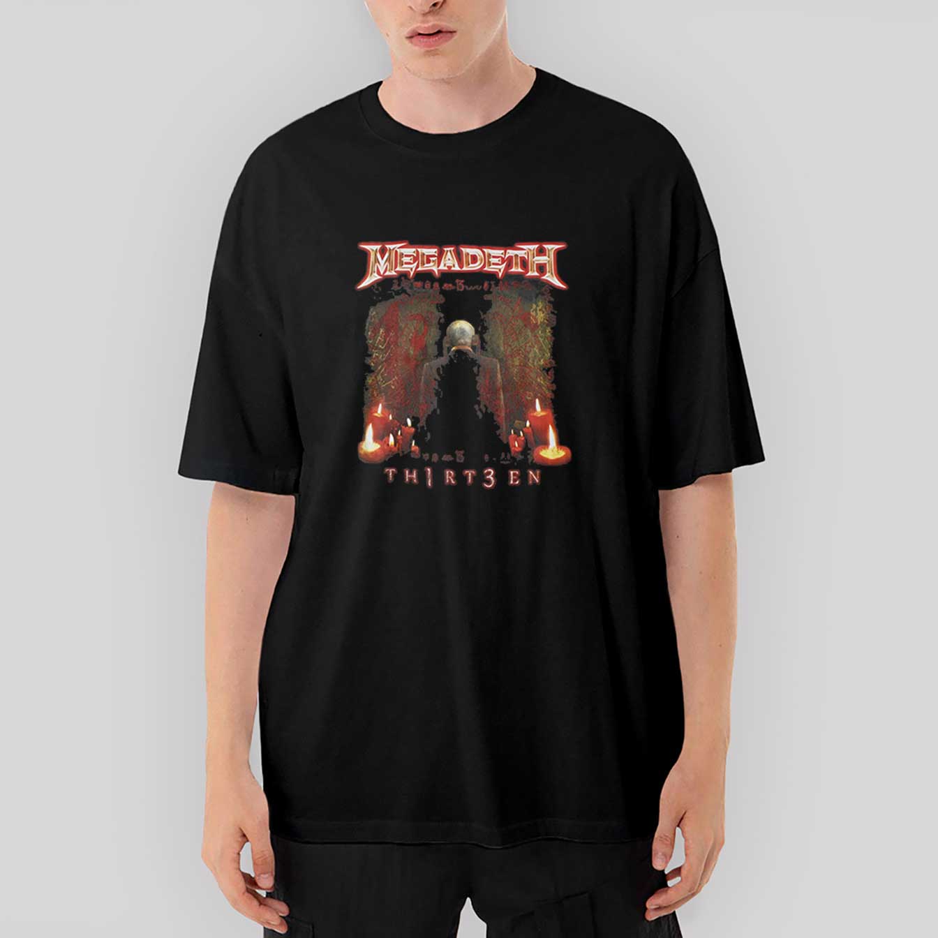 Megadeth Thirteen Oversize Siyah Tişört