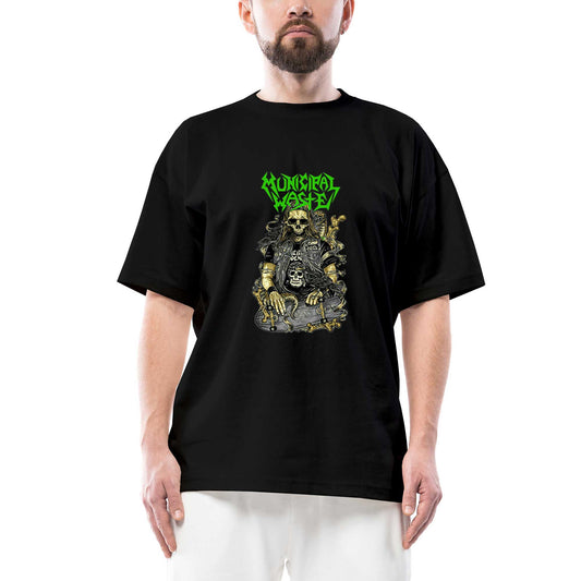 Municipal Waste Skaterskull Oversize Siyah Tişört