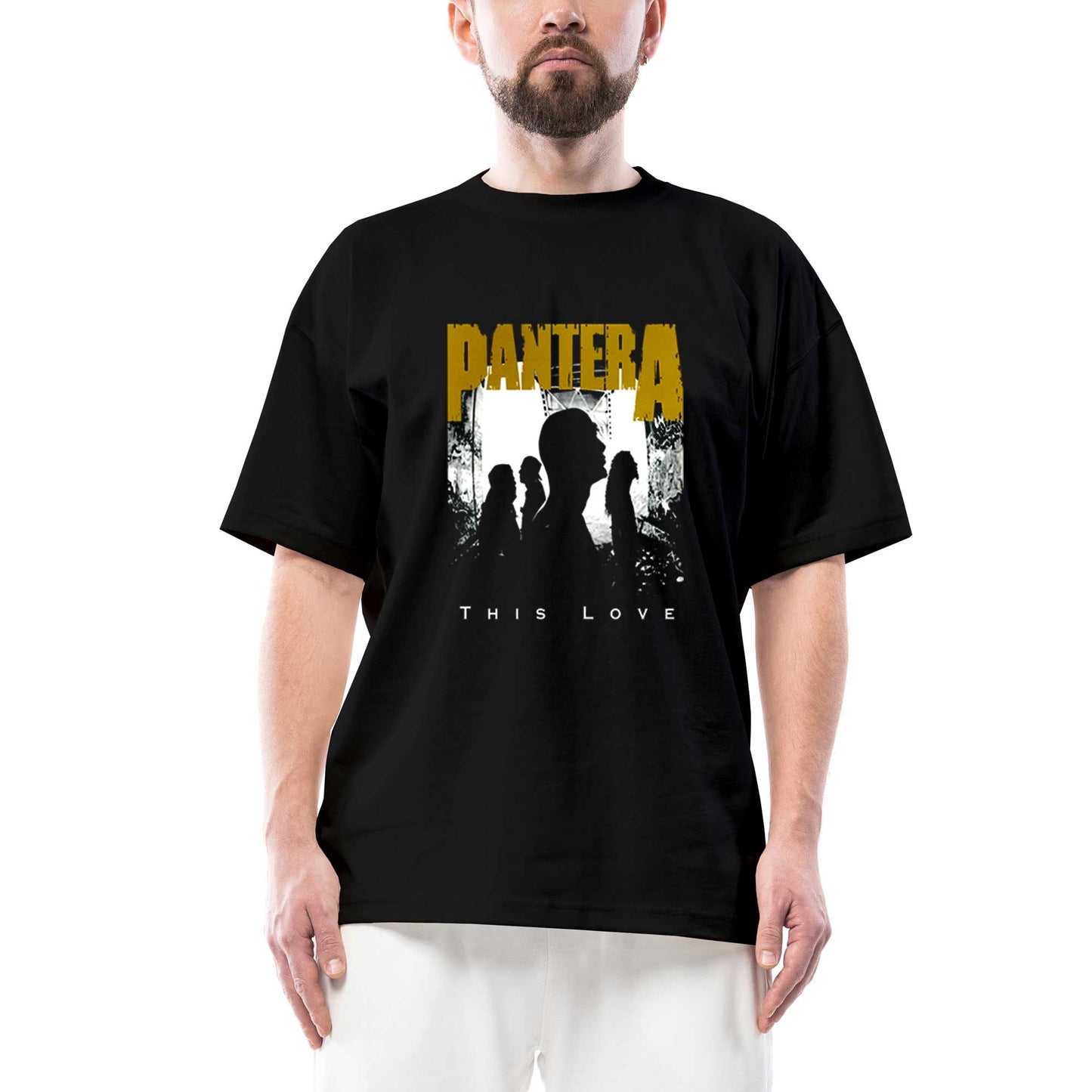 Pantera This Love Oversize Siyah Tişört