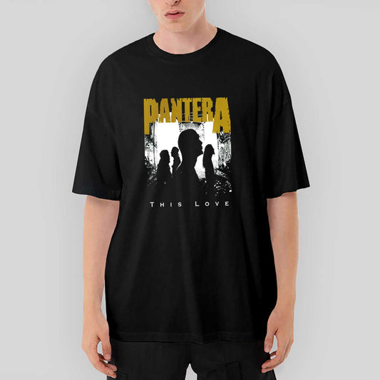 Pantera This Love Oversize Siyah Tişört