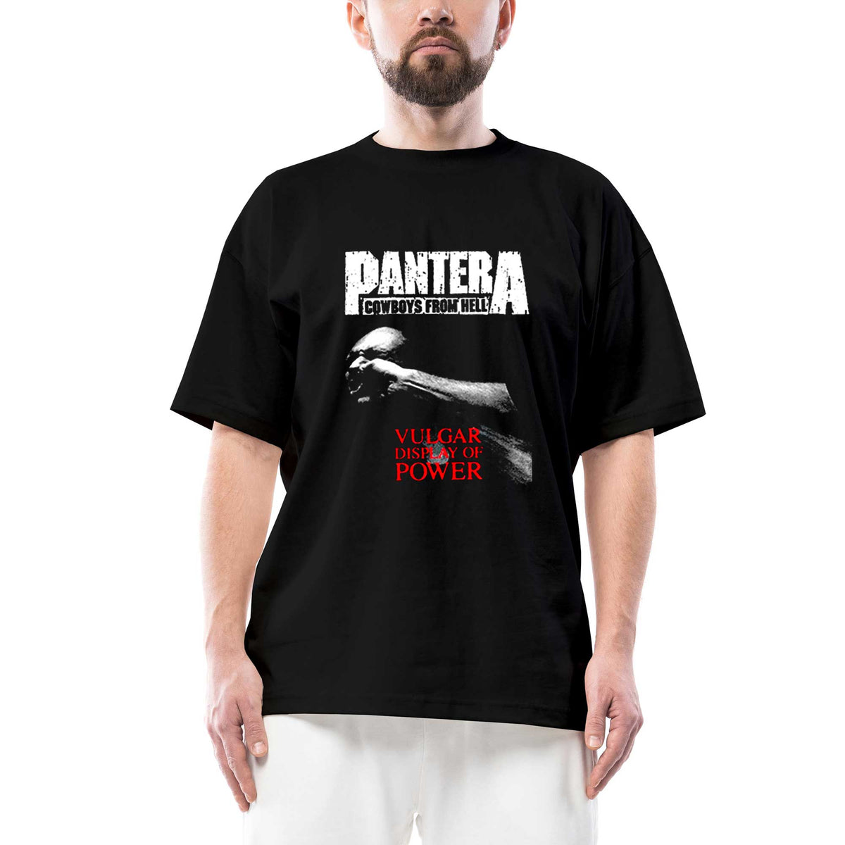 Pantera Vulgar Display Of Power Oversize Siyah Tişört