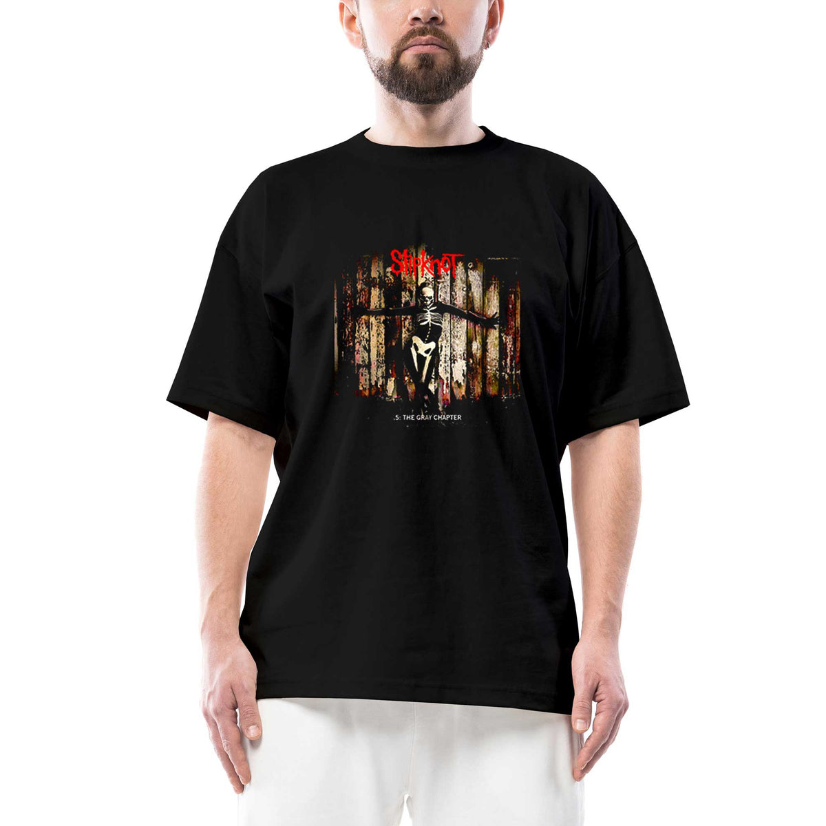 Slipknot 5 The Gray Chapter Oversize Siyah Tişört